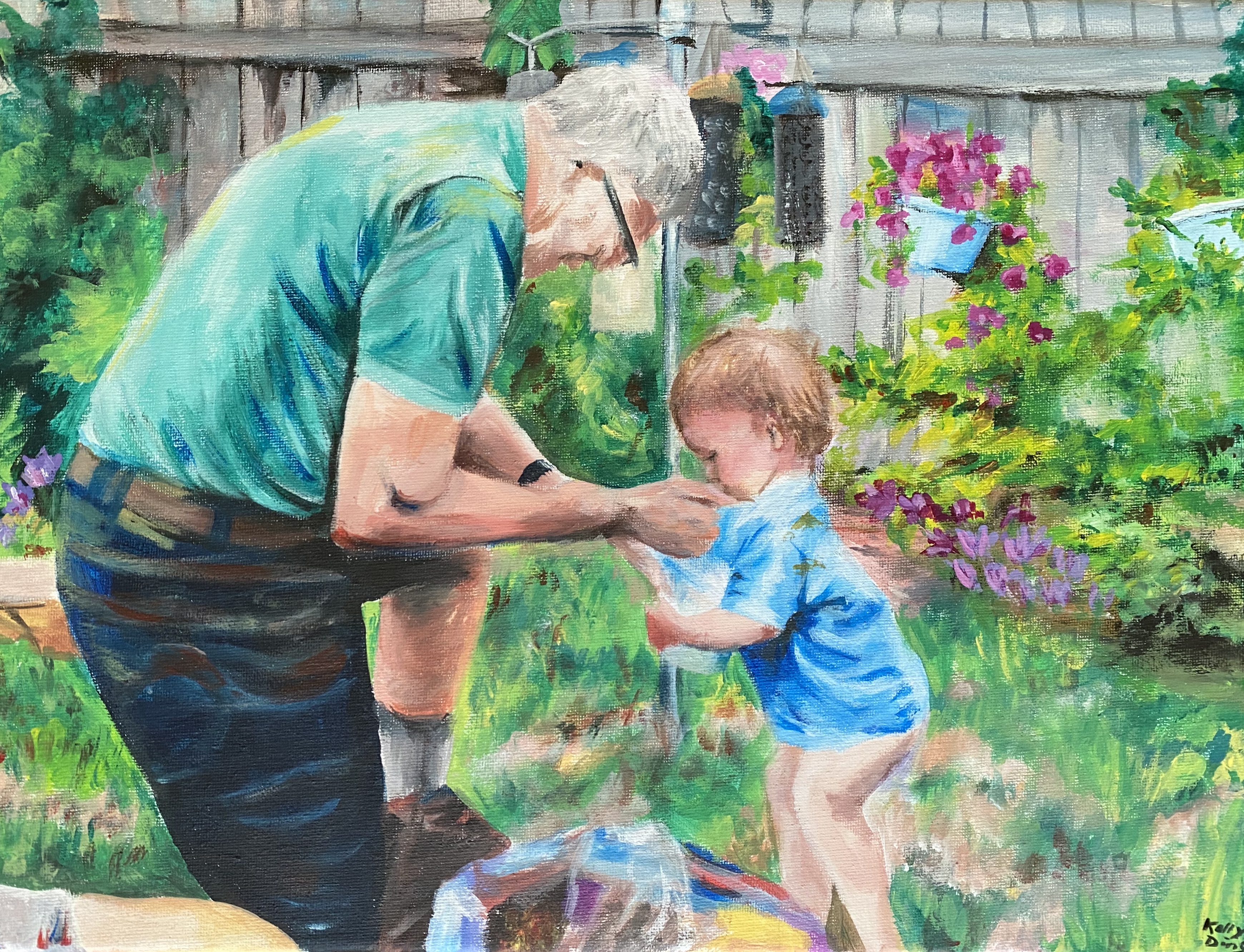 in the garden